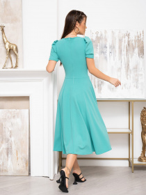 Платье миди ISSA Plus модель 13933_turquoise Фото
