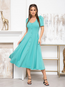 Платье миди ISSA Plus модель 13933_turquoise Фото