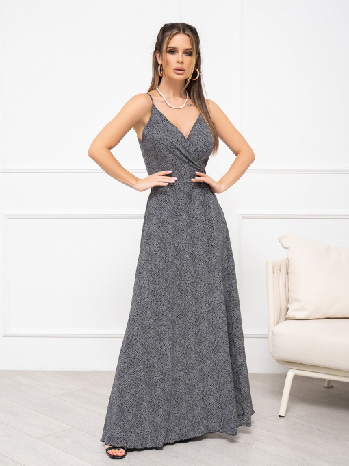 Сукня максі ISSA Plus модель 13937_black Фото