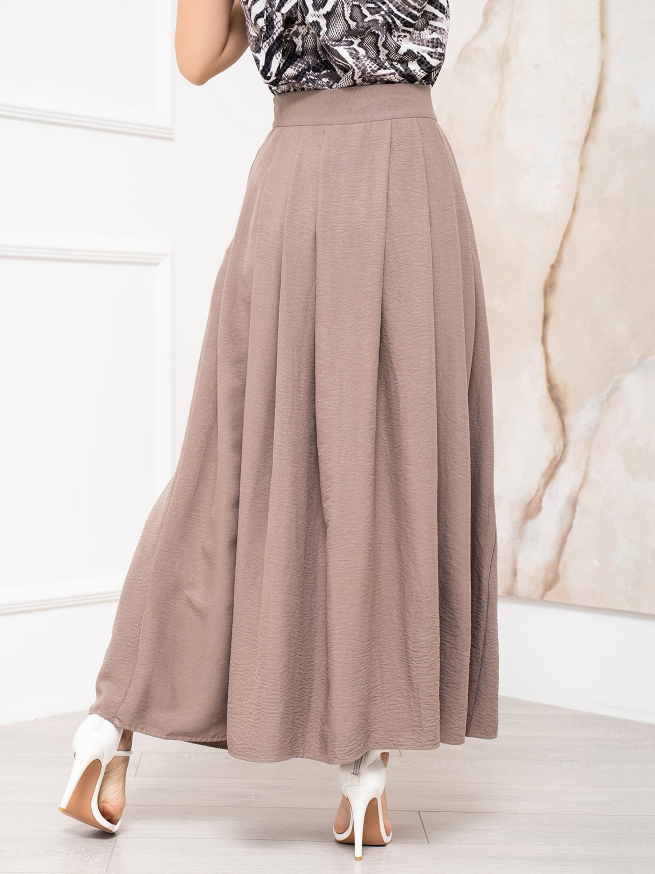 Юбка макси ISSA Plus модель 13938_brown Фото