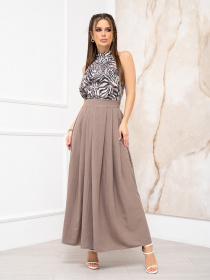 Юбка макси ISSA Plus модель 13938_brown Фото