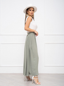 Юбка макси ISSA Plus модель 13938_olive Фото