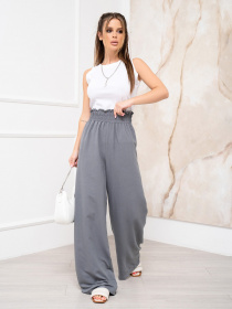 Штани палаццо ISSA Plus модель 13939_grey Фото