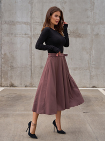 Юбка миди ISSA Plus модель 13940_brown Фото