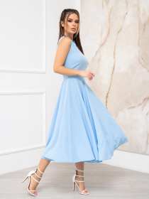 Сукня міді ISSA Plus модель 13944_blue Фото