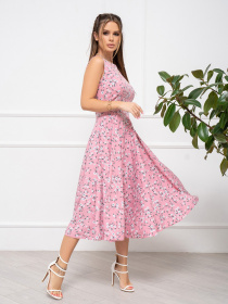 Платье миди ISSA Plus модель 13945_pink Фото