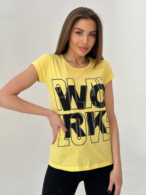 Футболка ISSA Plus модель WN20-432_yellow Фото