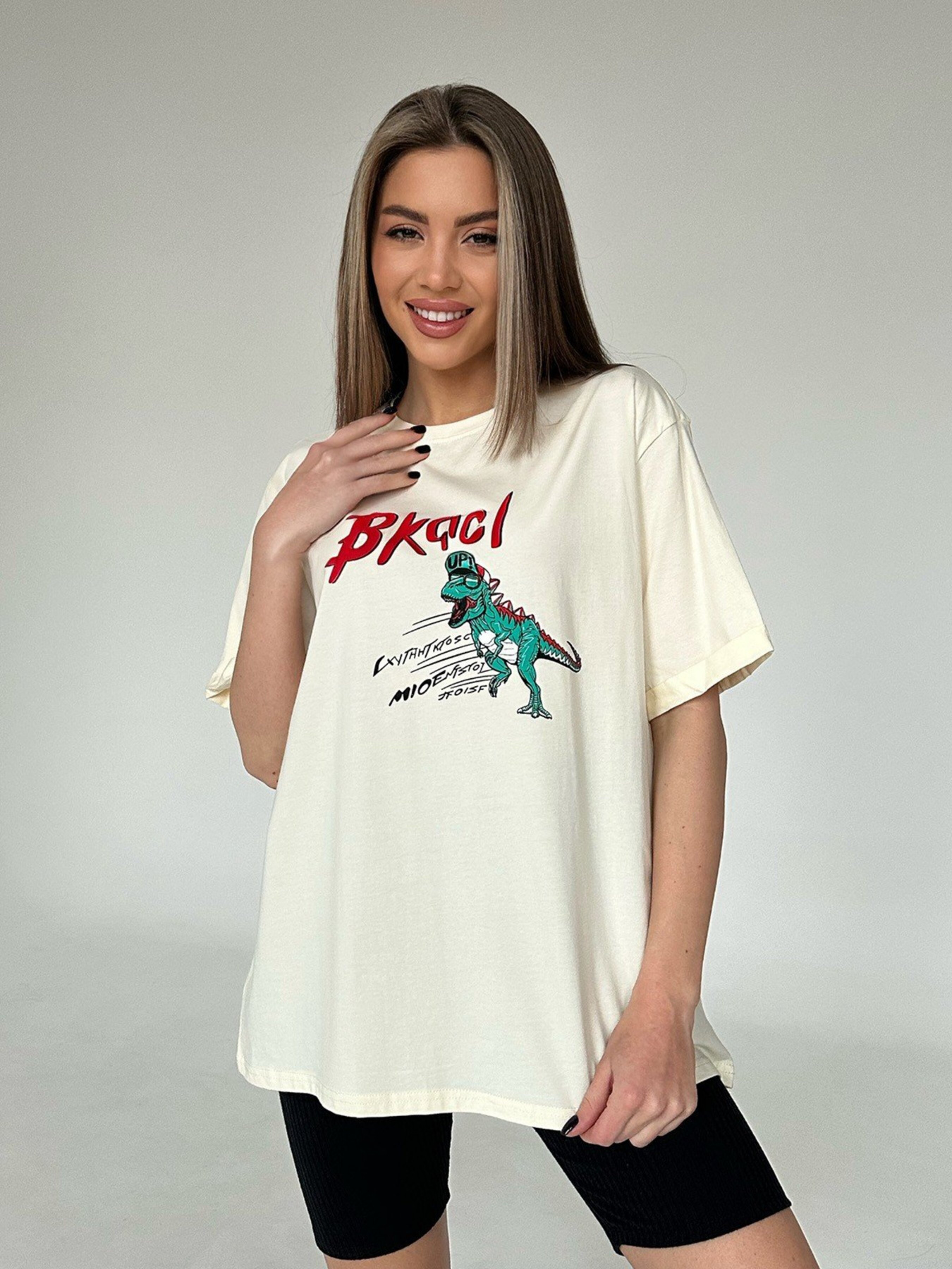 Футболка ISSA Plus модель WN20-444_beige Фото