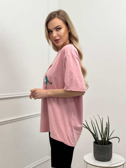 Футболка ISSA Plus модель WN20-444_pink — фото - INTERTOP