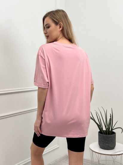 Футболка ISSA Plus модель WN20-444_pink — фото 3 - INTERTOP