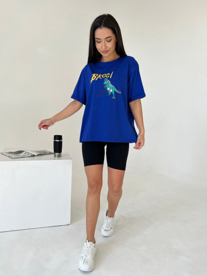 Футболка ISSA Plus модель WN20-444_blue — фото 4 - INTERTOP