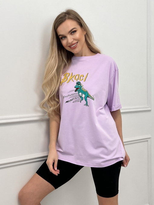 Футболка ISSA Plus модель WN20-444_lilac Фото