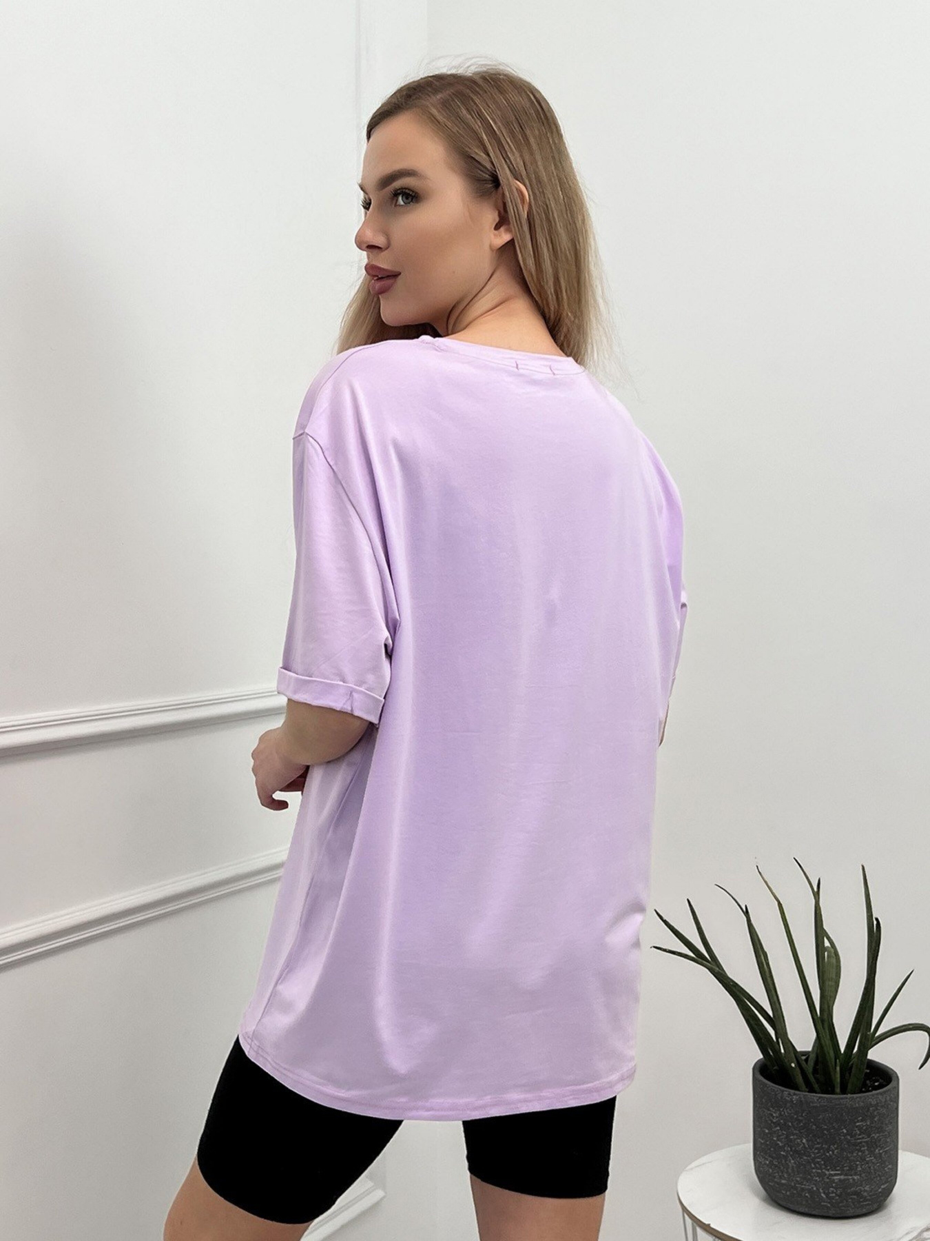 Футболка ISSA Plus модель WN20-444_lilac Фото