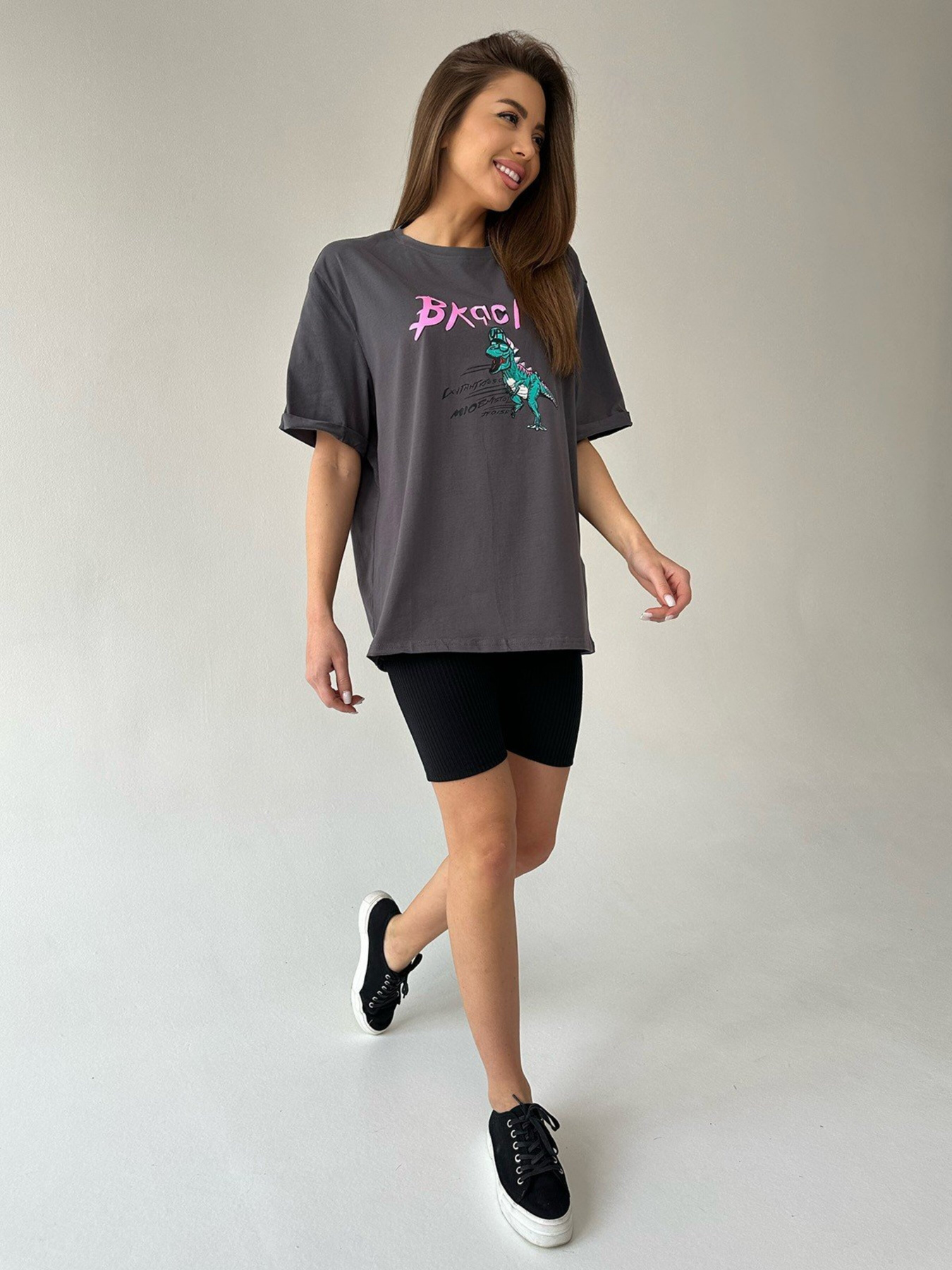 Футболка ISSA Plus модель WN20-444_darkgray Фото