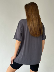 Футболка ISSA Plus модель WN20-444_darkgray Фото