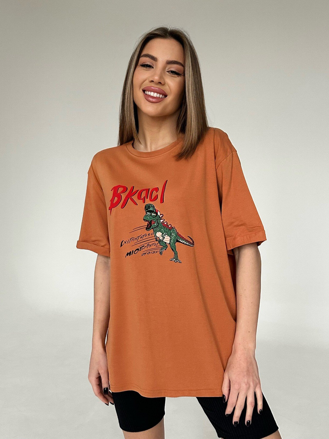 Футболка ISSA Plus модель WN20-444_terracotta Фото