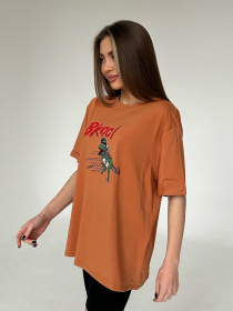 Футболка ISSA Plus модель WN20-444_terracotta Фото