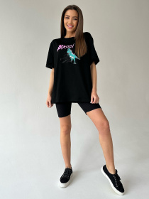 Футболка ISSA Plus модель WN20-444_black Фото