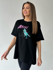 Футболка ISSA Plus модель WN20-444_black Футболка ISSA Plus модель WN20-444_black Фото