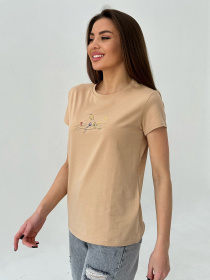 Футболка ISSA Plus модель WN20-445_beige Фото