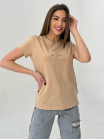 Футболка ISSA Plus модель WN20-445_beige Фото