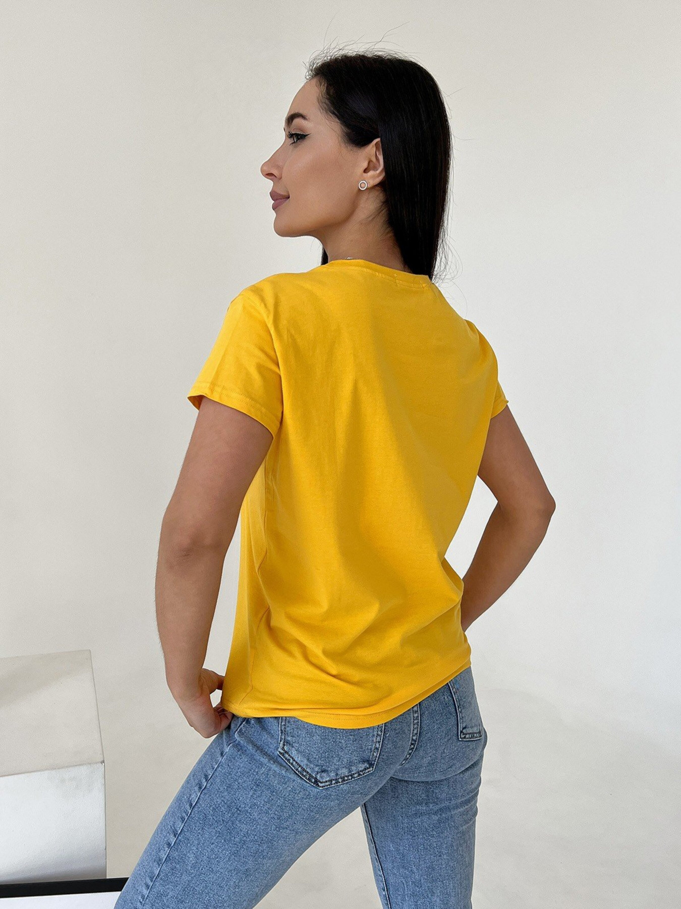 Футболка ISSA Plus модель WN20-445_yellow Футболка ISSA Plus модель WN20-445_yellow Фото