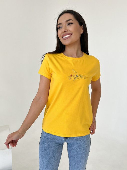 Футболка ISSA Plus модель WN20-445_yellow Фото