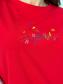 Футболка ISSA Plus модель WN20-445_red Футболка ISSA Plus модель WN20-445_red Фото