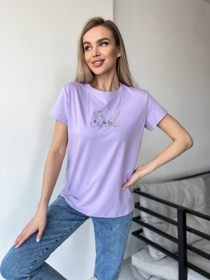 Футболка ISSA Plus модель WN20-445_lilac - фото