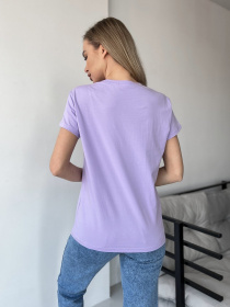 Футболка ISSA Plus модель WN20-445_lilac Фото