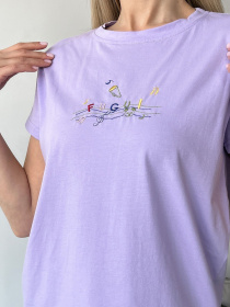 Футболка ISSA Plus модель WN20-445_lilac Фото