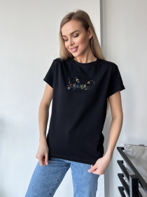 Футболка ISSA Plus модель WN20-445_black Фото