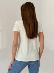 Футболка ISSA Plus модель WN20-446_beige Фото