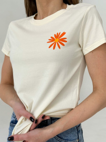 Футболка ISSA Plus модель WN20-446_beige Фото