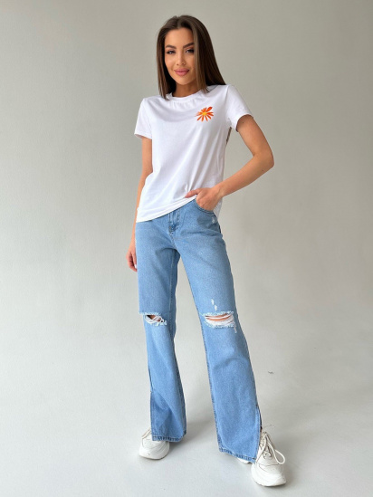 Футболка ISSA Plus модель WN20-446_white — фото 4 - INTERTOP