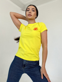 Футболка ISSA Plus модель WN20-446_yellow Фото