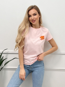 Футболка ISSA Plus модель WN20-446_pink Фото
