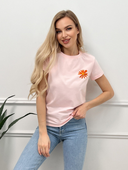 Футболка ISSA Plus модель WN20-446_pink - фото
