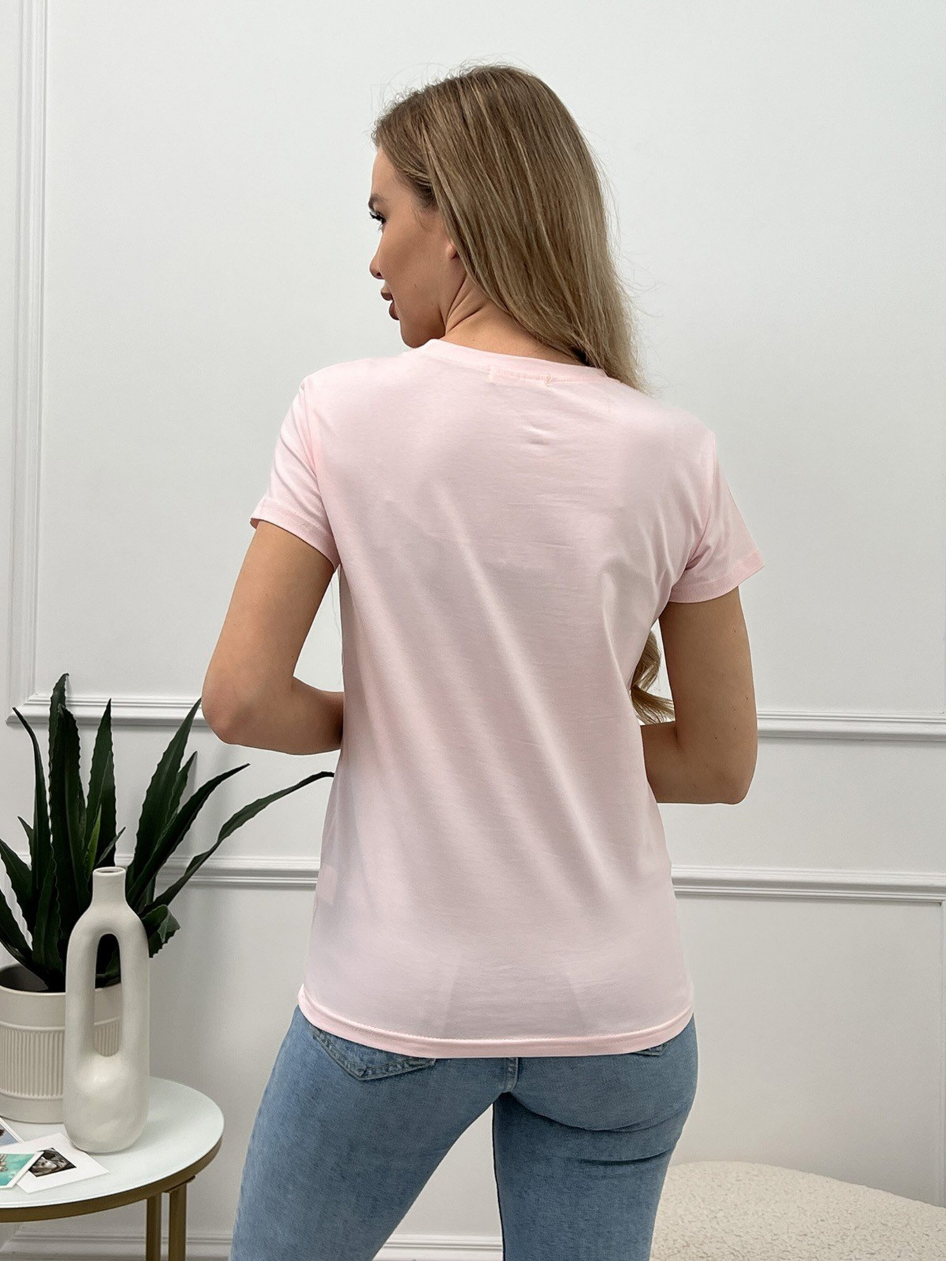 Футболка ISSA Plus модель WN20-446_pink Футболка ISSA Plus модель WN20-446_pink Фото