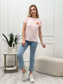 Футболка ISSA Plus модель WN20-446_pink Футболка ISSA Plus модель WN20-446_pink Фото