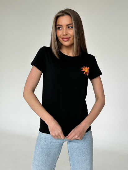 Футболка ISSA Plus модель WN20-446_black - фото