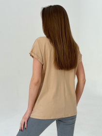 Футболка ISSA Plus модель WN20-447_beige Фото