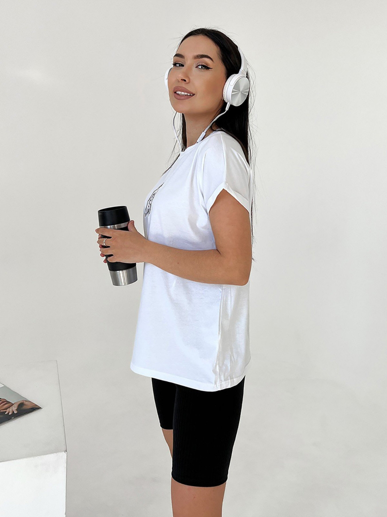 Футболка ISSA Plus модель WN20-447_white Фото