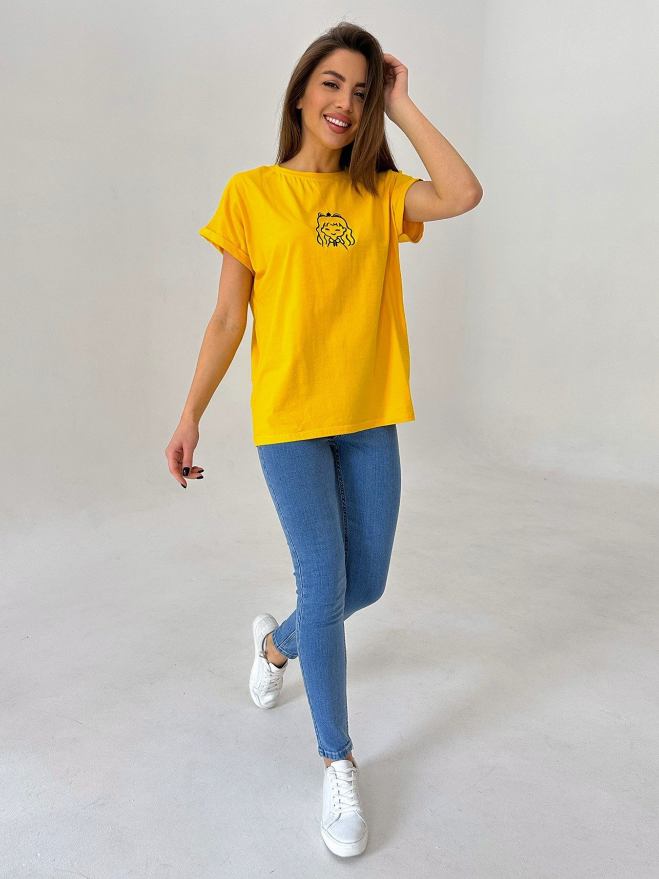 Футболка ISSA Plus модель WN20-447_yellow Фото