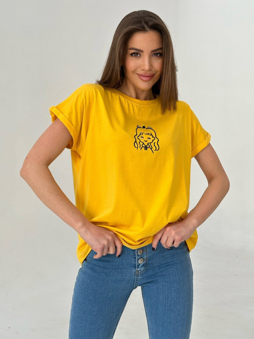 Футболка ISSA Plus модель WN20-447_yellow Фото