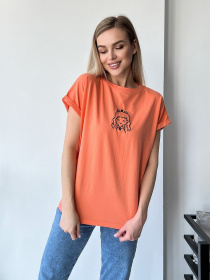 Футболки і поло ISSA Plus модель WN20-447_coral Фото