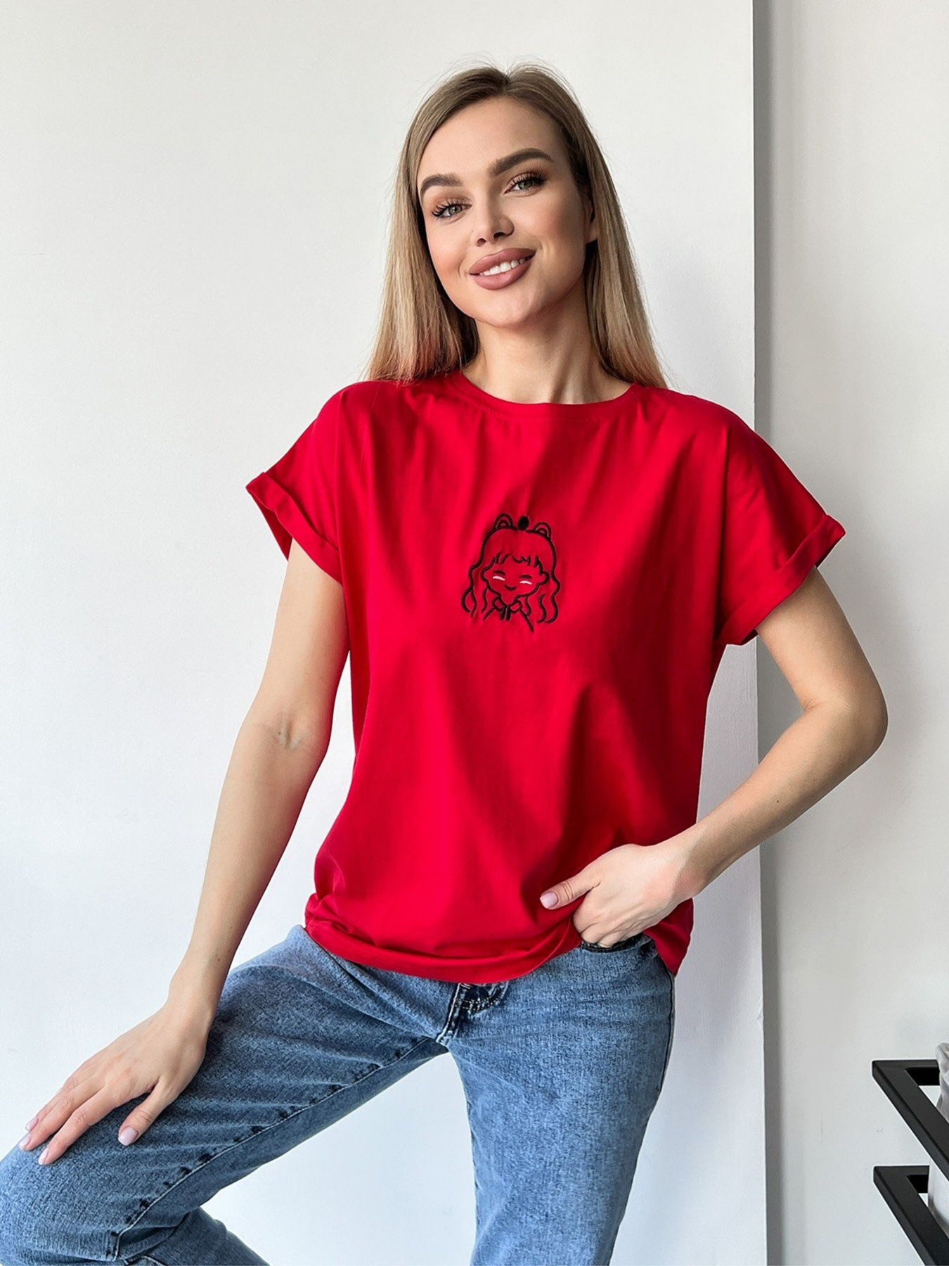 Футболка ISSA Plus модель WN20-447_red Фото