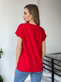 Футболка ISSA Plus модель WN20-447_red Футболка ISSA Plus модель WN20-447_red Фото
