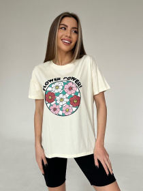 Футболка ISSA Plus модель WN20-448_beige Фото