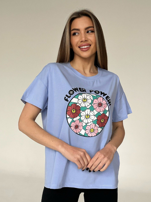 Футболка ISSA Plus модель WN20-448_blue Футболка ISSA Plus модель WN20-448_blue Фото